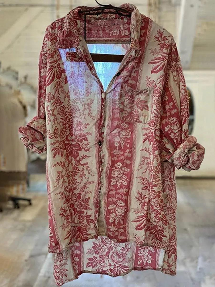 Vintage Button Down Comfy Casual Shirt