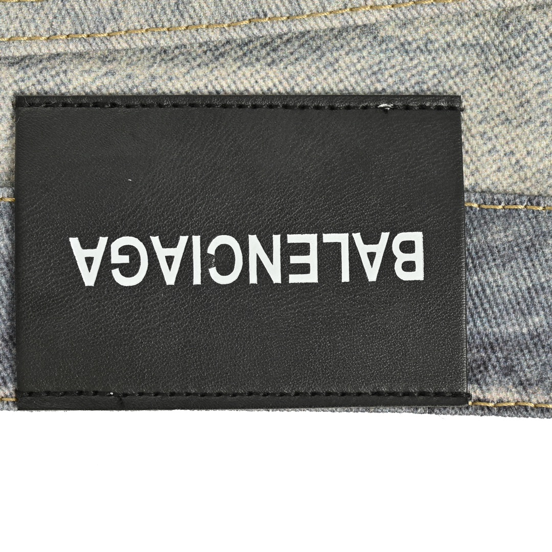 Balenciaga 24Fw washed loose wide-leg jeans