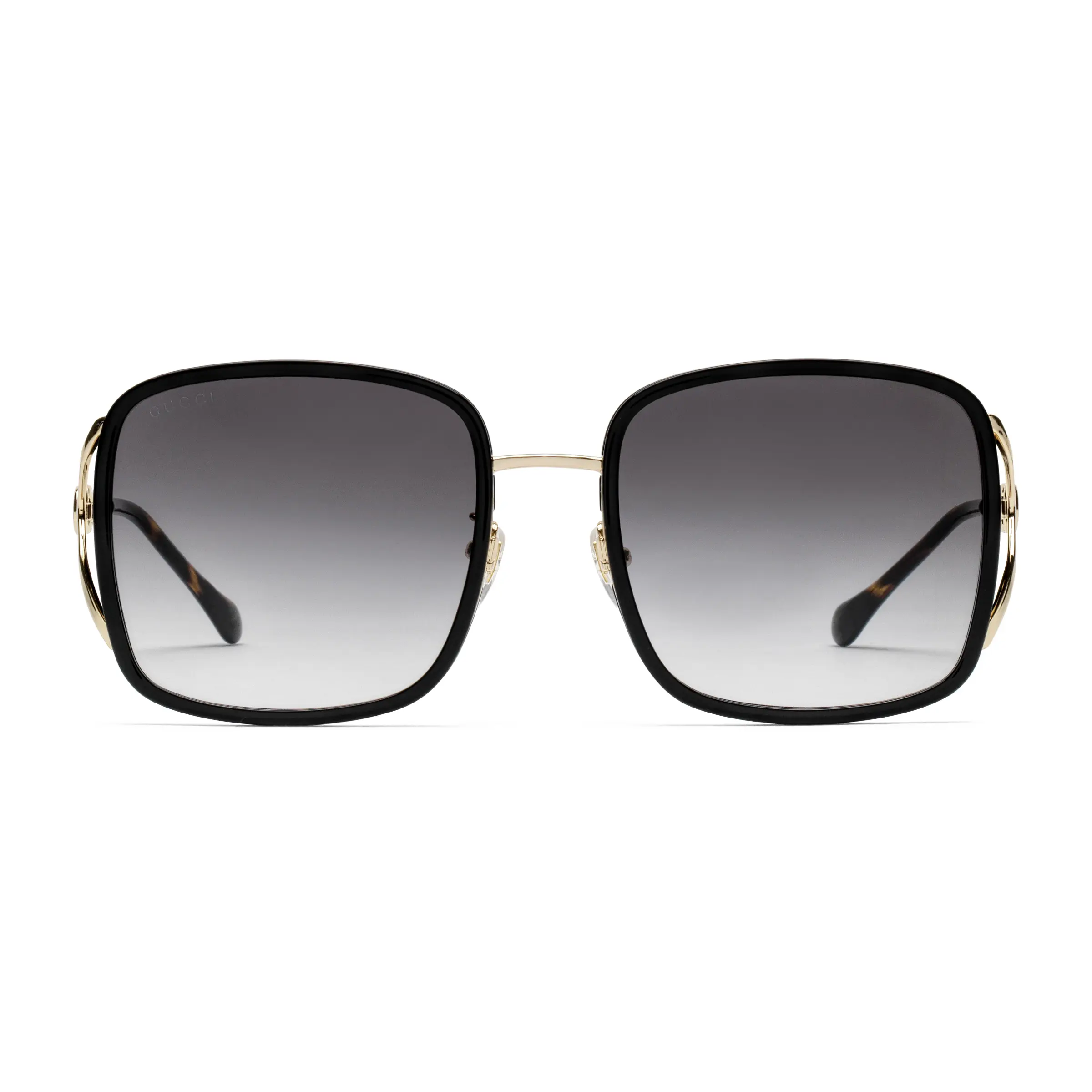 Gucci low bridge fitted rectangular frame sunglasses