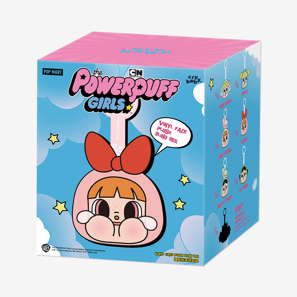 POP MART CRYBABY × Powerpuff Girls Series-Vinyl Face Plush [1 Blind Box]