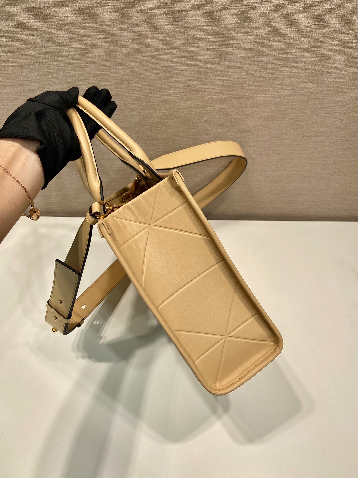 Prada Triangular Diamond Small Tote Bag 1BA379