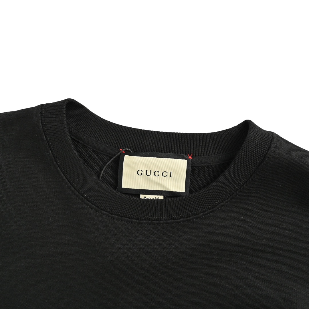 Gucci 24Fw obscure embroidered lettering crew neck sweatshirt