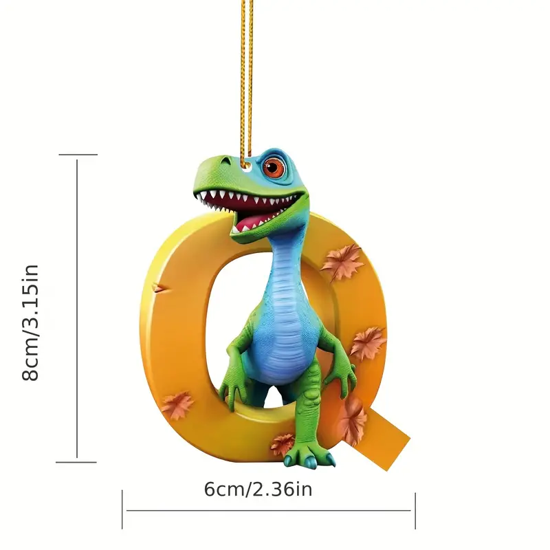 🦖🦖Christmas Dinosaur Alphabet Ornaments