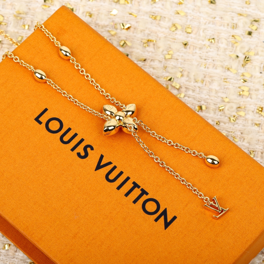 Louis Vuitton four-leaf clover necklace