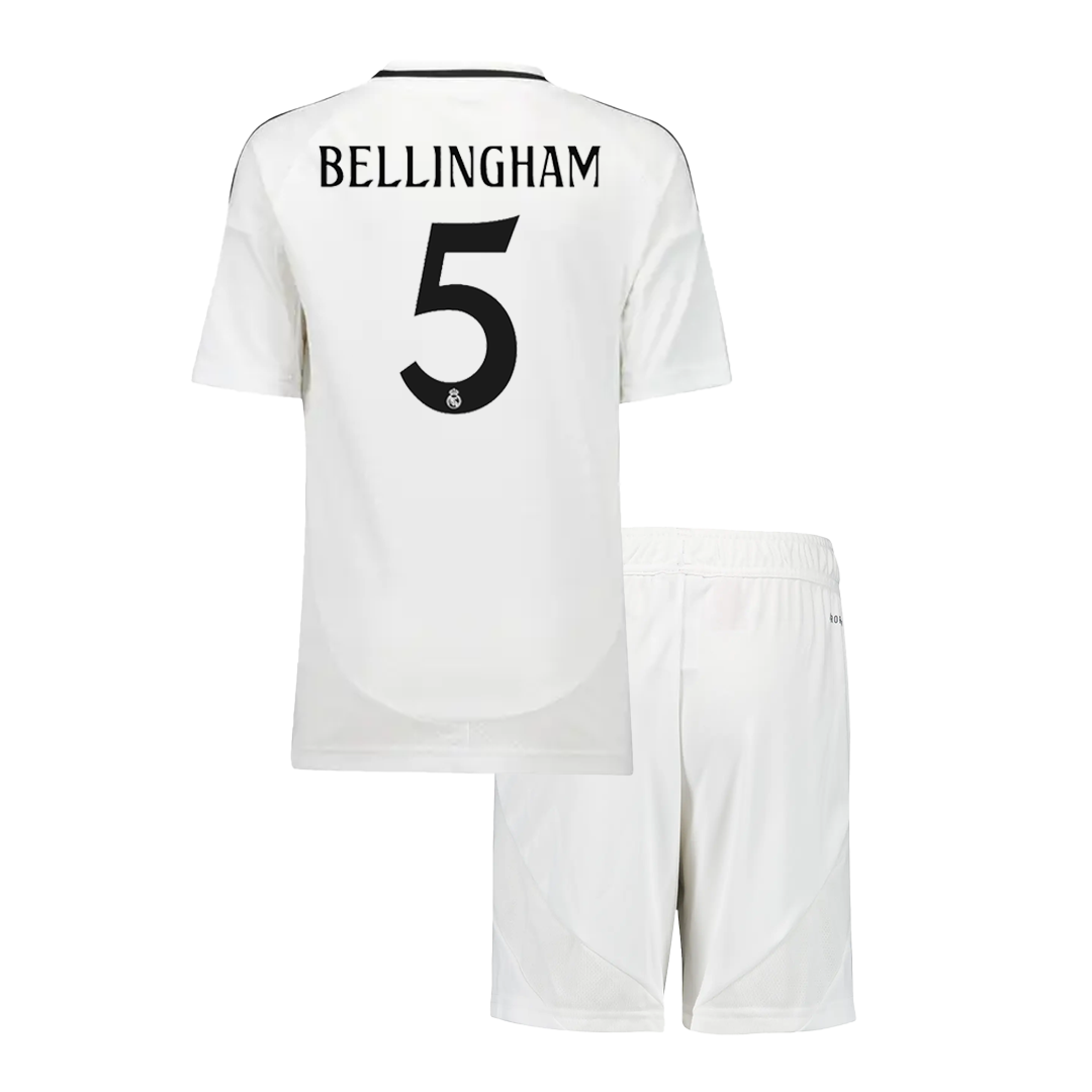 BELLINGHAM #5 Real Madrid Home Kids Football Shirt (Shirt + Shorts) 2024/25