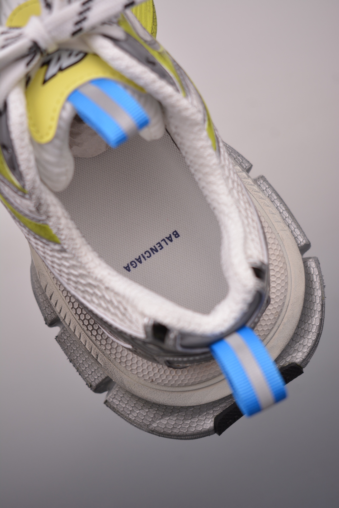 BALENCIAGA 3XL Sneakers Silver Blue Yellow