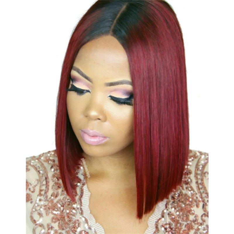 Luna L03 African American Shoulder Length Straight Bob Wig