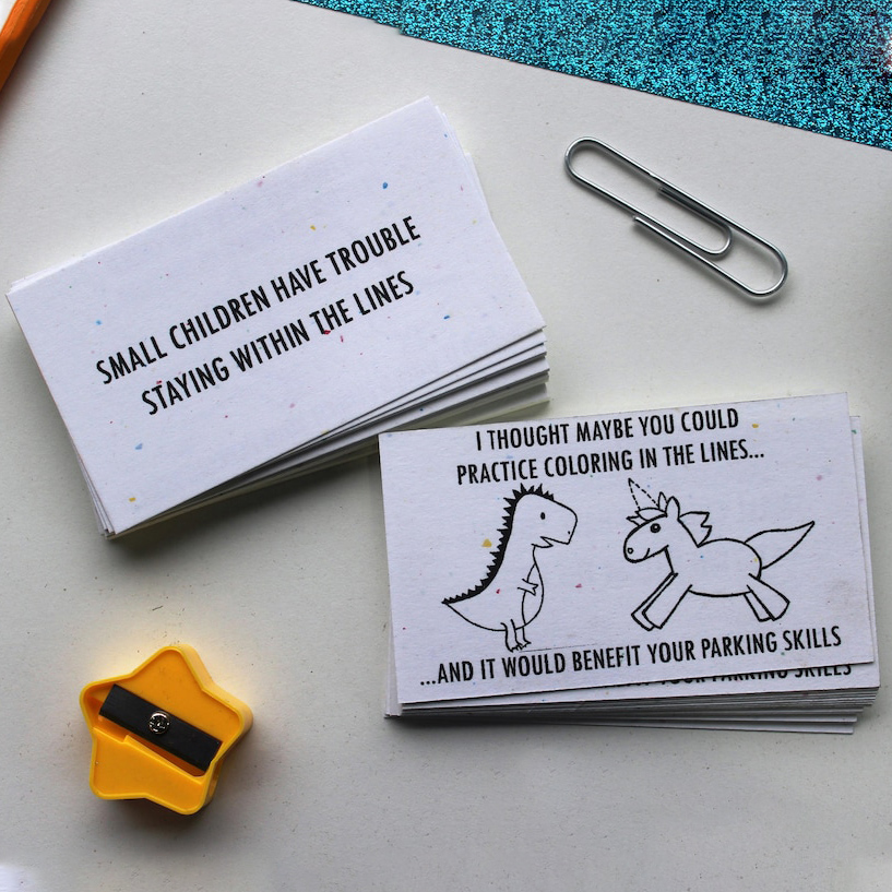 Funny Business Cards | Give those fools a warning