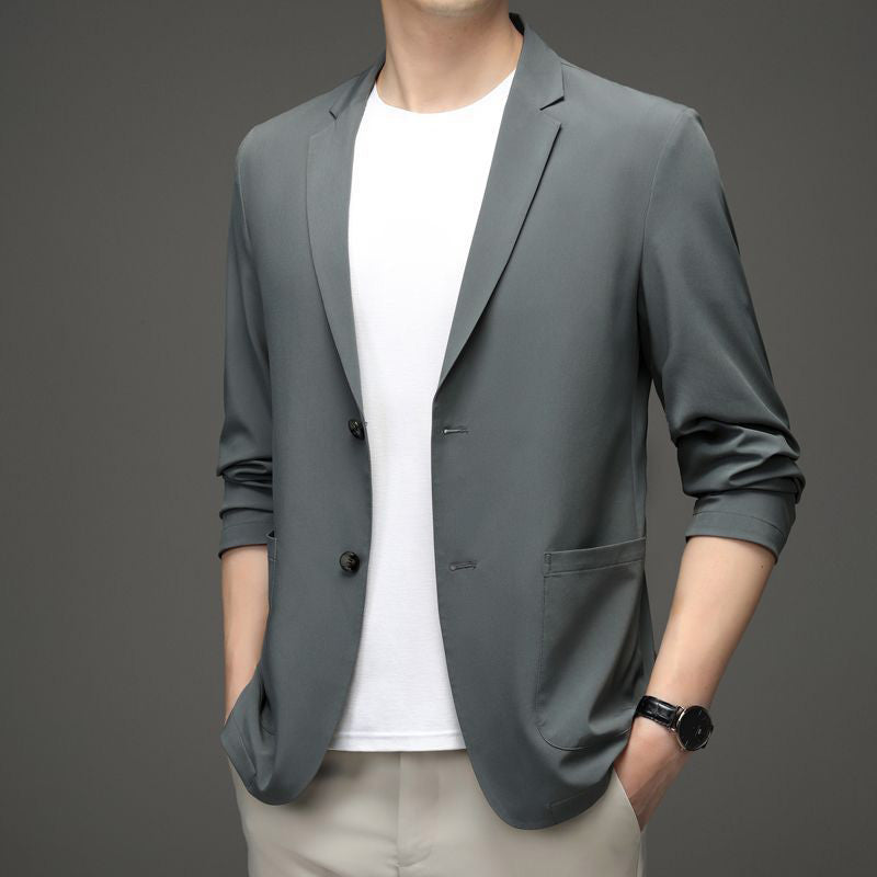 Men's Ice Silk Lightweight Suit Jacket
