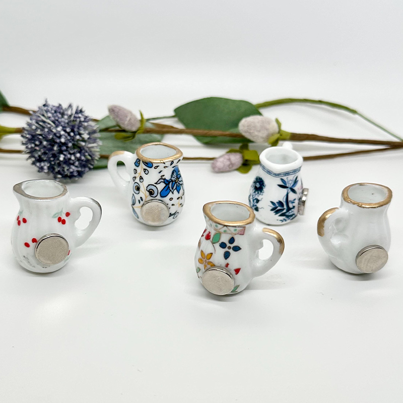 Ceramic Bud Vase Fridge Magnets