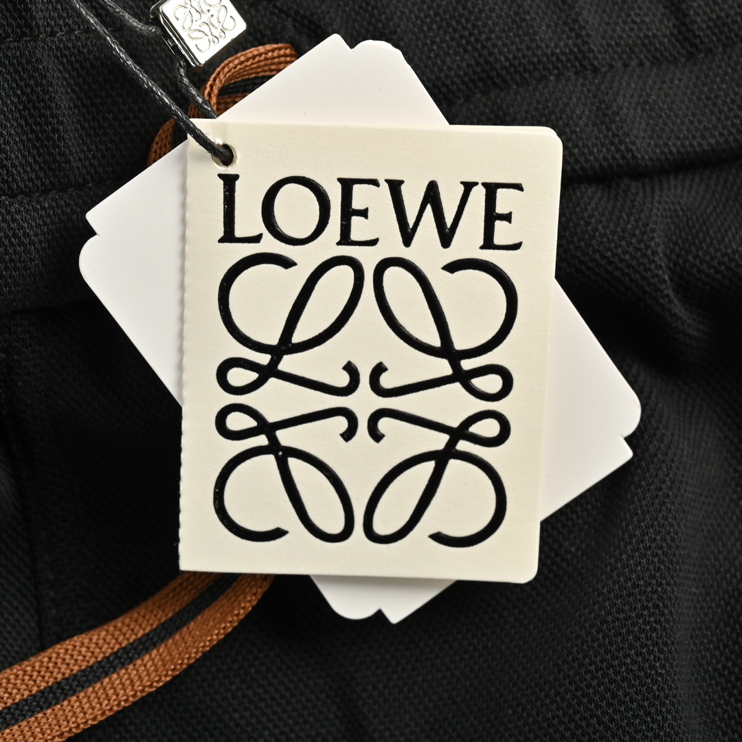 Loewe Logo and patch back pocket logo embroidered trousers