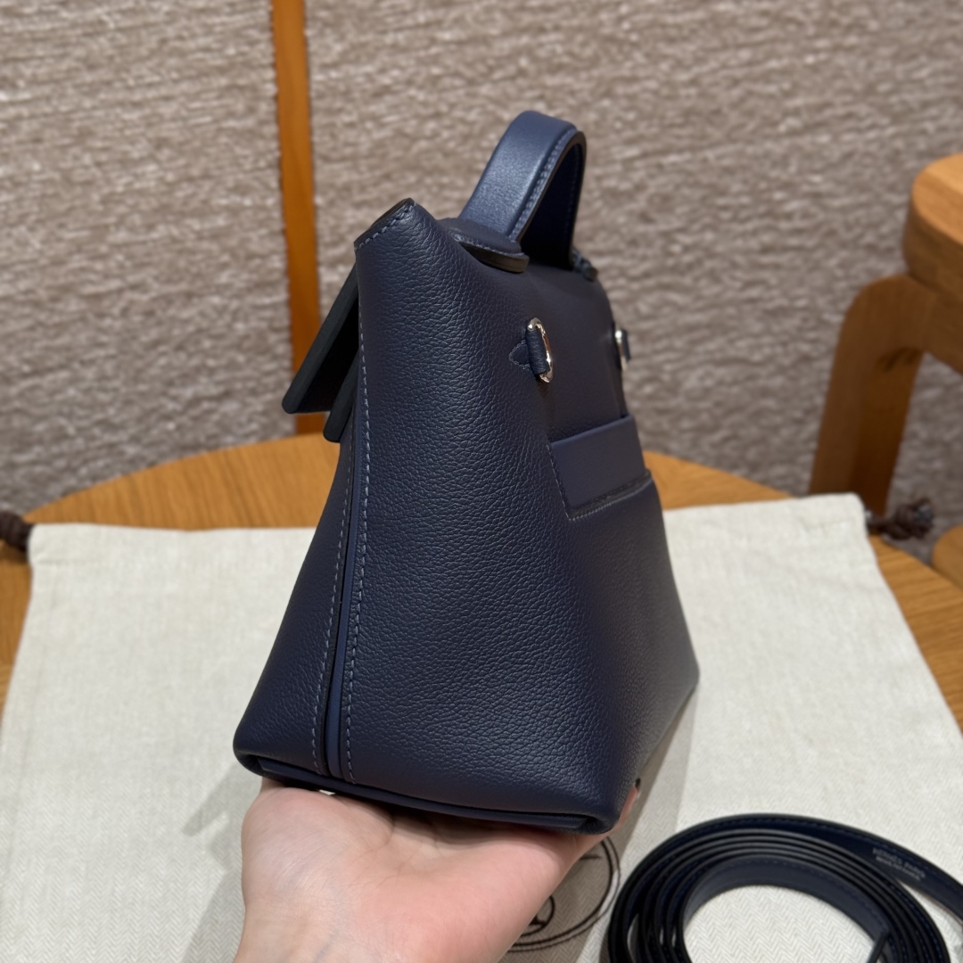 Hermes Kelly2424 73Blue saphir handbag (handmade custom)