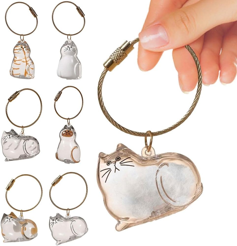 🔥On sale🔥Cat Hair Storage Memorial Keychain