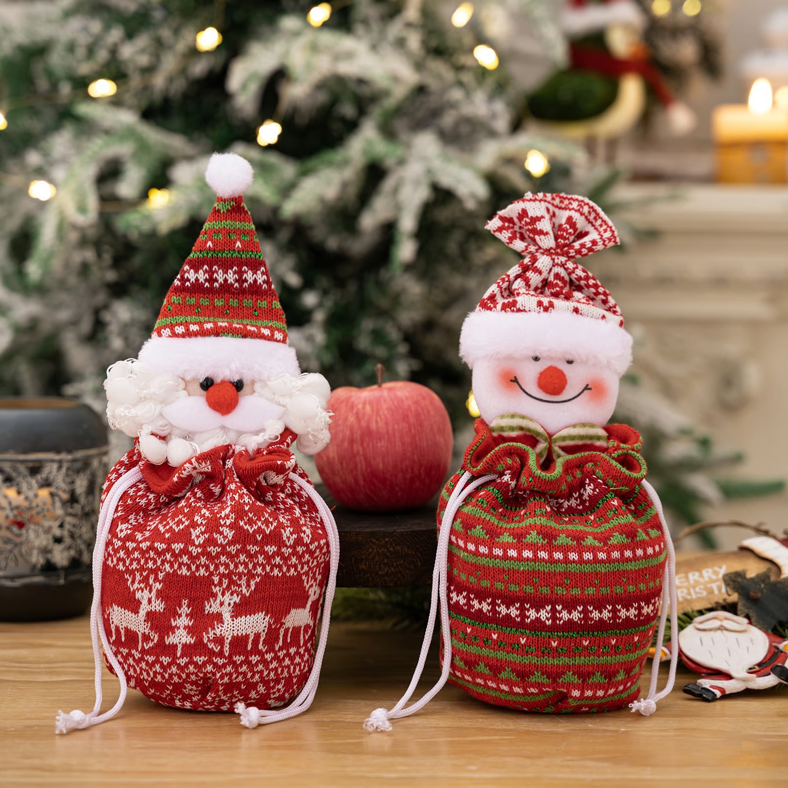 🎄Early Christmas Sale - 50% OFF🔥Christmas Knitted Doll Gift Bags