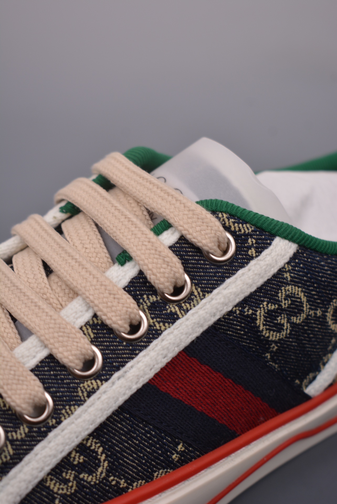 Gucci Tennis 1977 Print Sneaker Dark Blue Denim