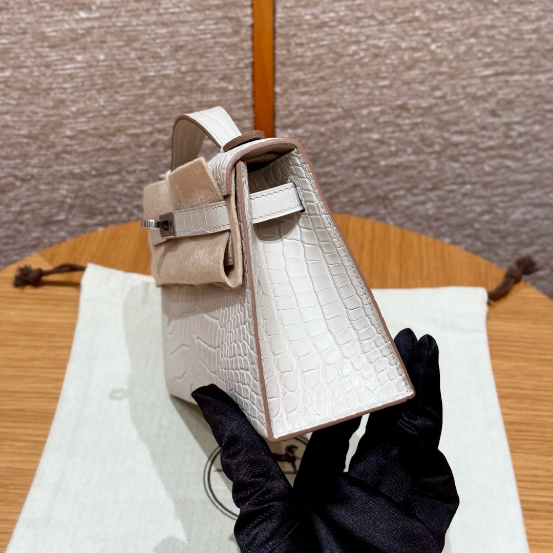 Hermes Kelly Pochette 1 10Craie Handbag (Handmade to Order)