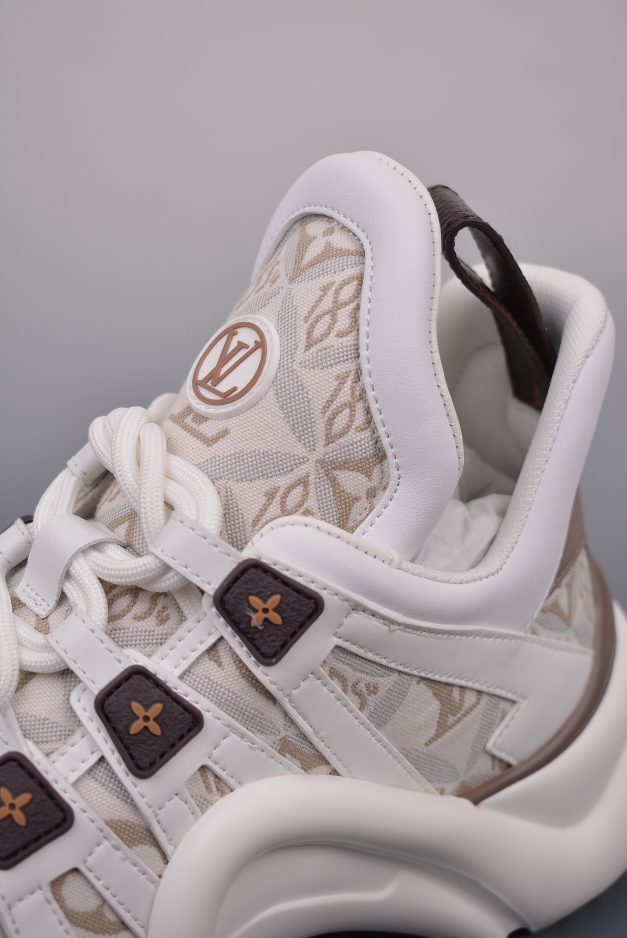 Louis Vuitton Archlight Sneakers Gray White Brown