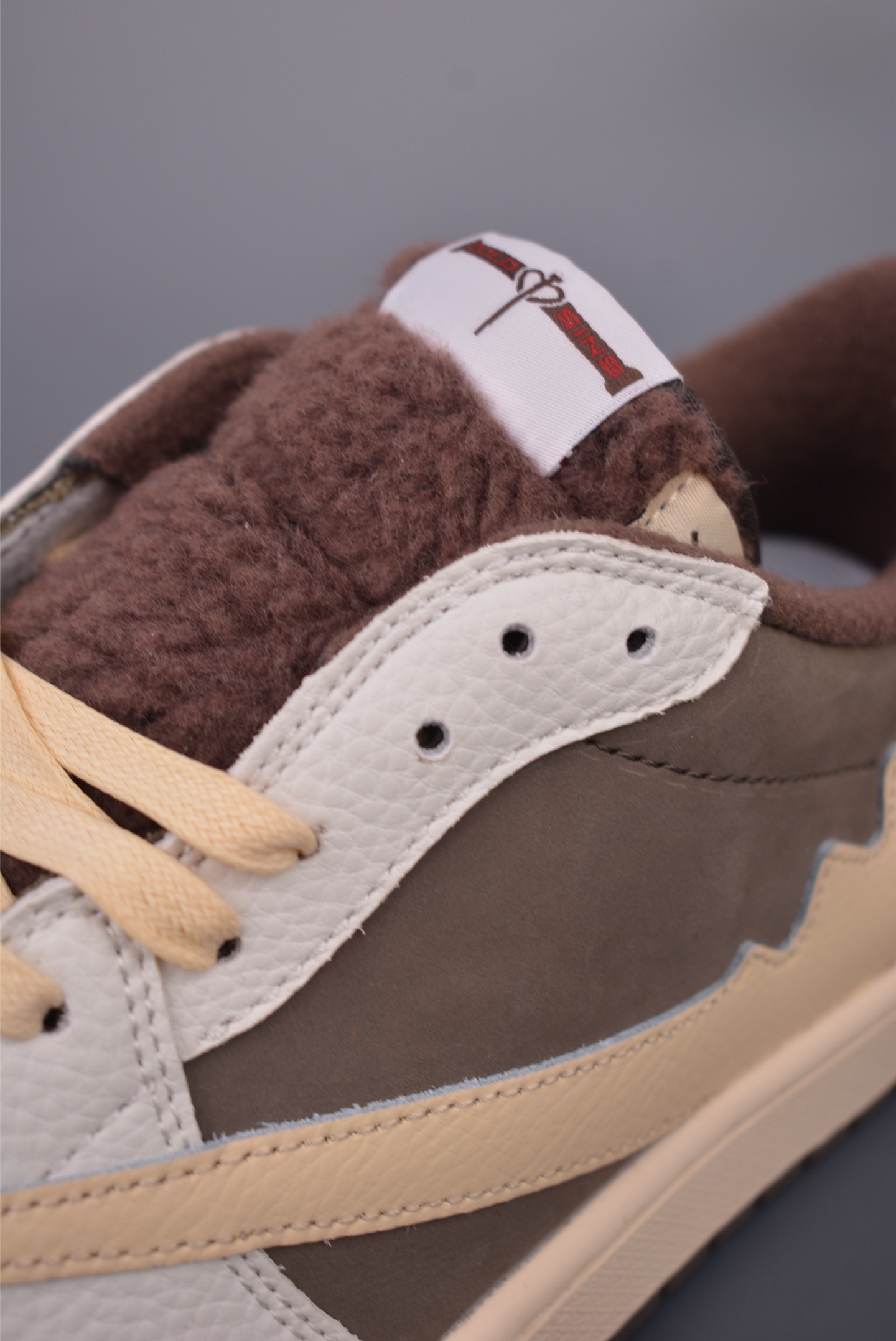 Labubu x Travis Scott x Air Jordan 1 Low Swoosh Collaboration Sneakers DM7866-717