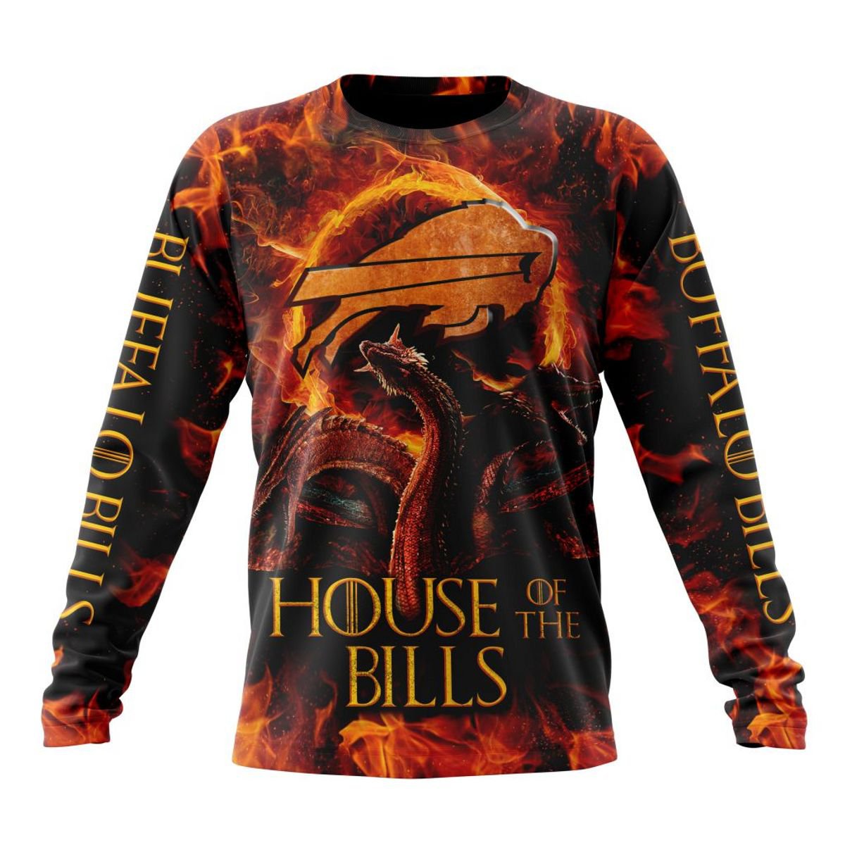 BUFFALO BILLS GAME OF THRONES – HOUSE OF THE BILLS 3D HOODIE