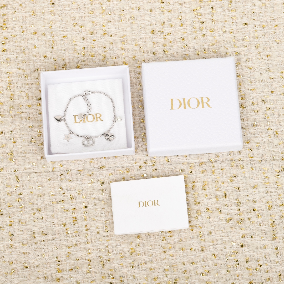 Dior Diamond CD Multi-Accessory Bracelet