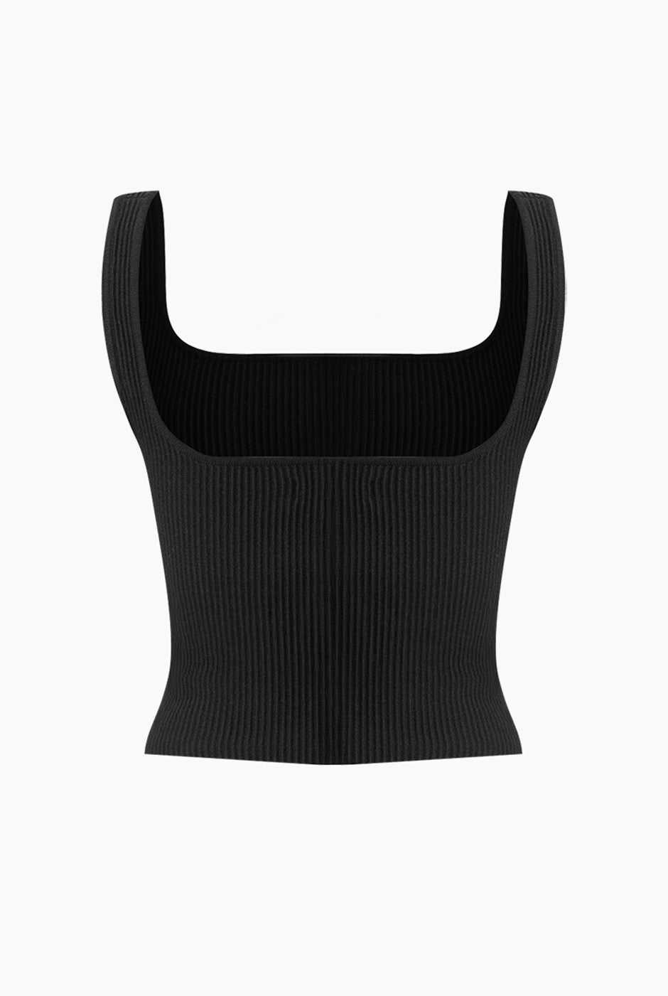 Slim Crop Ribbed Top