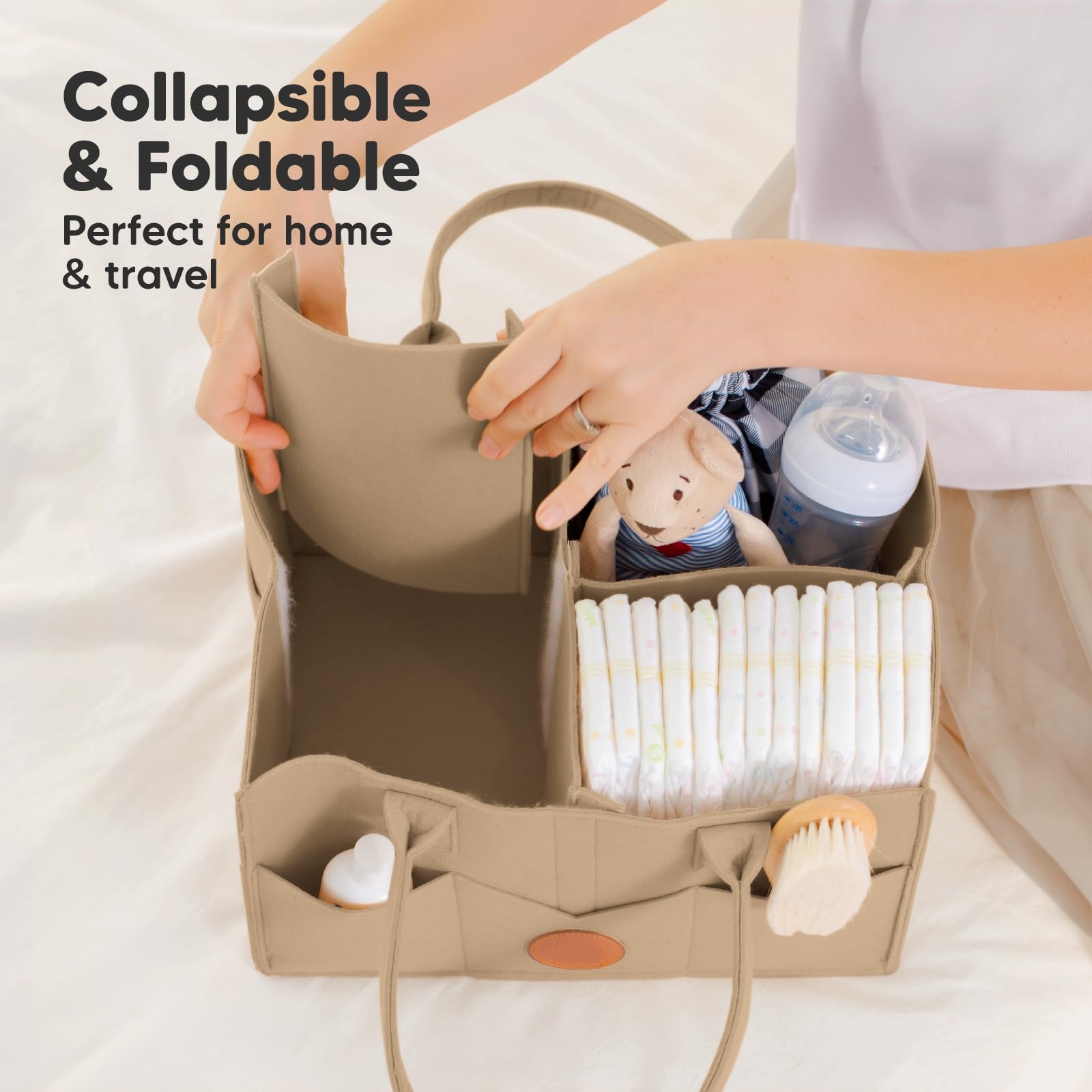 🔥Last Day 50% OFF🔥Multi-compartment Large Capacity Organizer - Diaper Caddy Organizer - Baby Organizer for Nursery