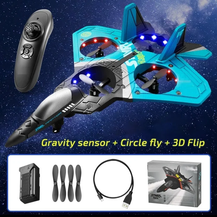 (🎁2023-Christmas Hot Sale🎁)🔥V17 Jet Fighter Stunt RC Airplane