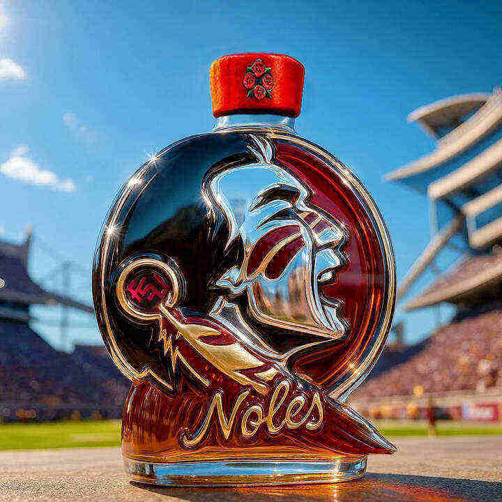 Florida State Seminoles Whiskey Bottle