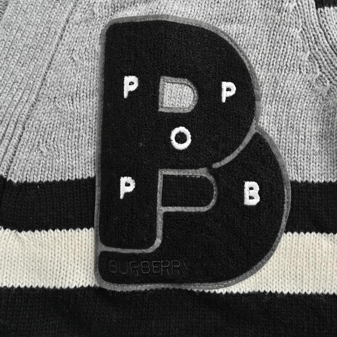 Burberry 24Fw Intarsia Collaboration Wool Cardigan