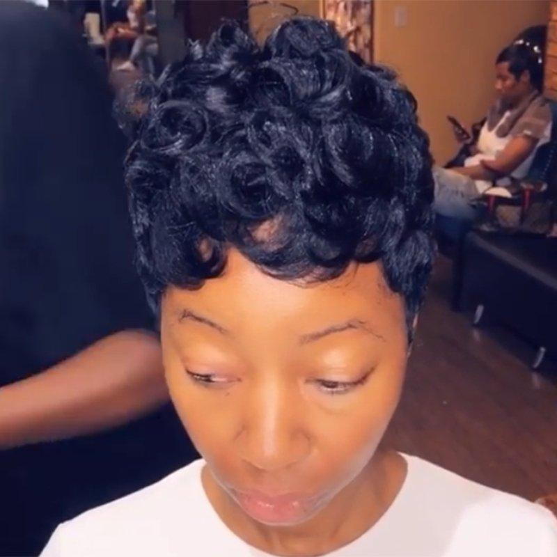 Luna 092 Philadelphia Designer Short Curly Hair Wig for Black Women