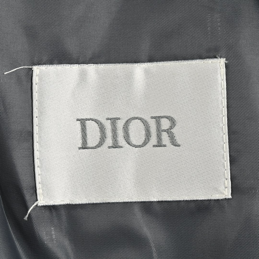 Dior 24Fw lettering print hooded trench coat