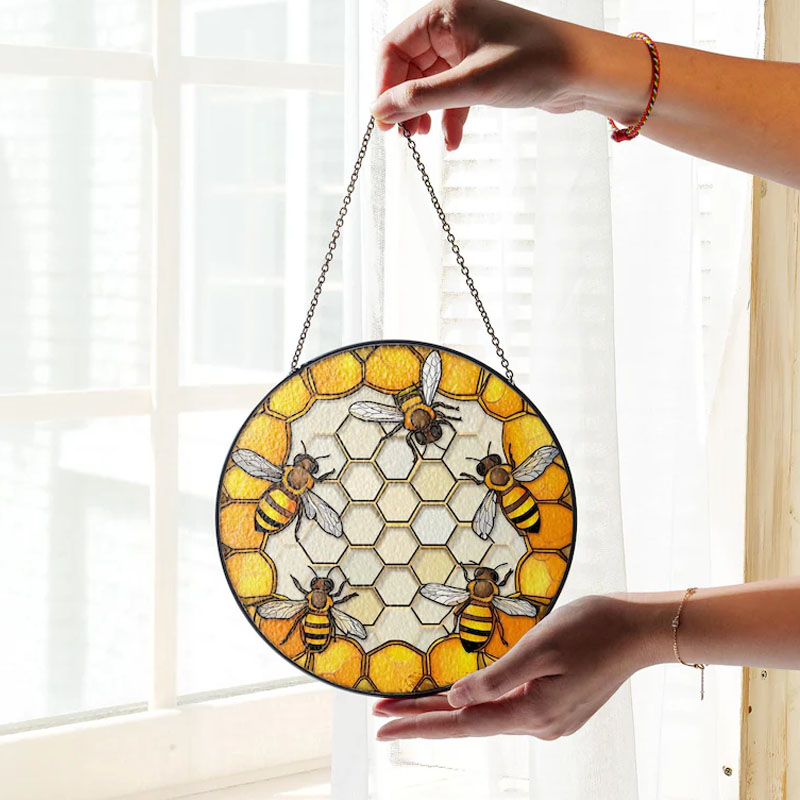 Honey Bee Suncatcher Hanging