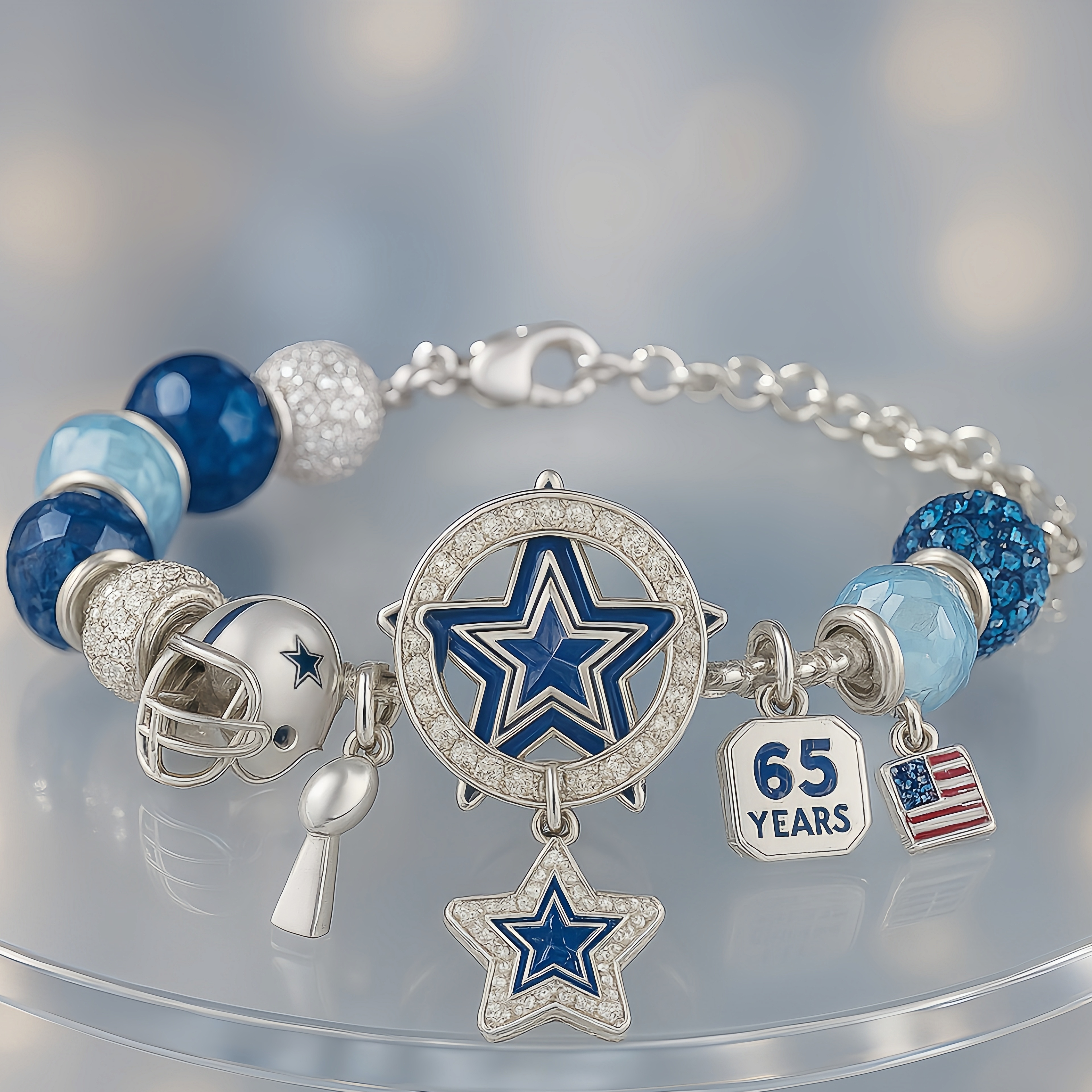 Dallas Cowboys 65th Anniversary Bowl Bracelet