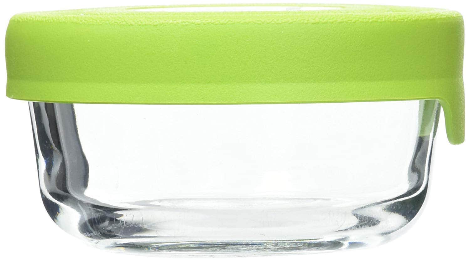 Anchor Hocking TrueSeal Glass Food Containers with Airtight Lids, Green, 1 Cup, Set of 2