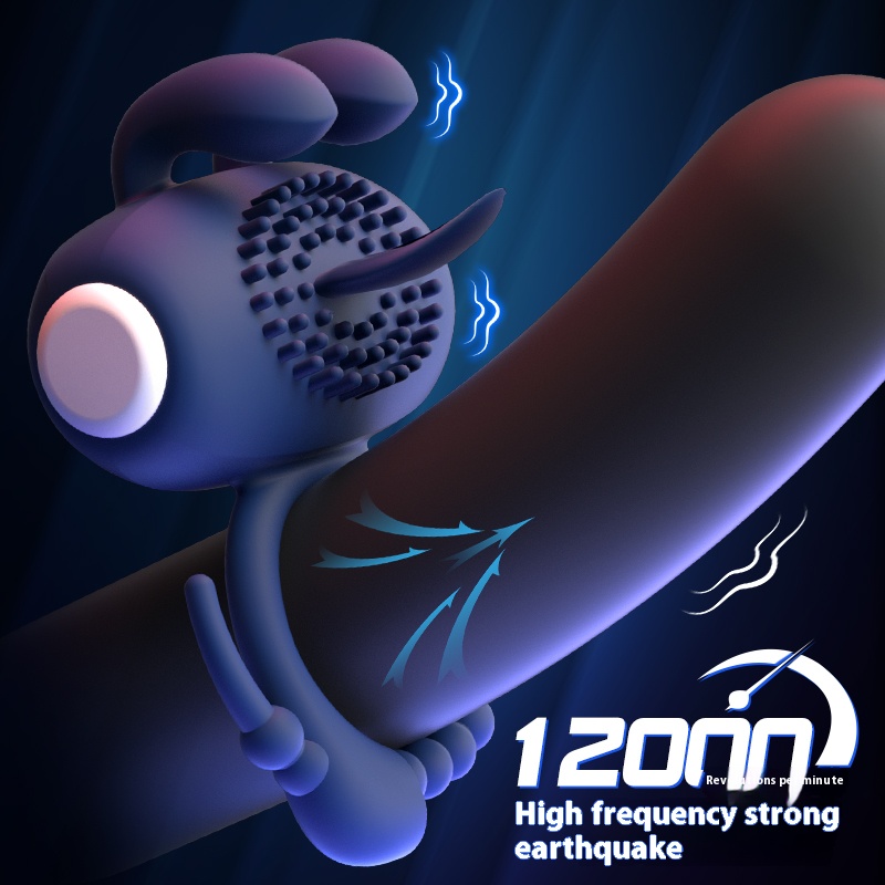 Lock Semen Ring To Delay Ejaculation - Rabbit Ear Version