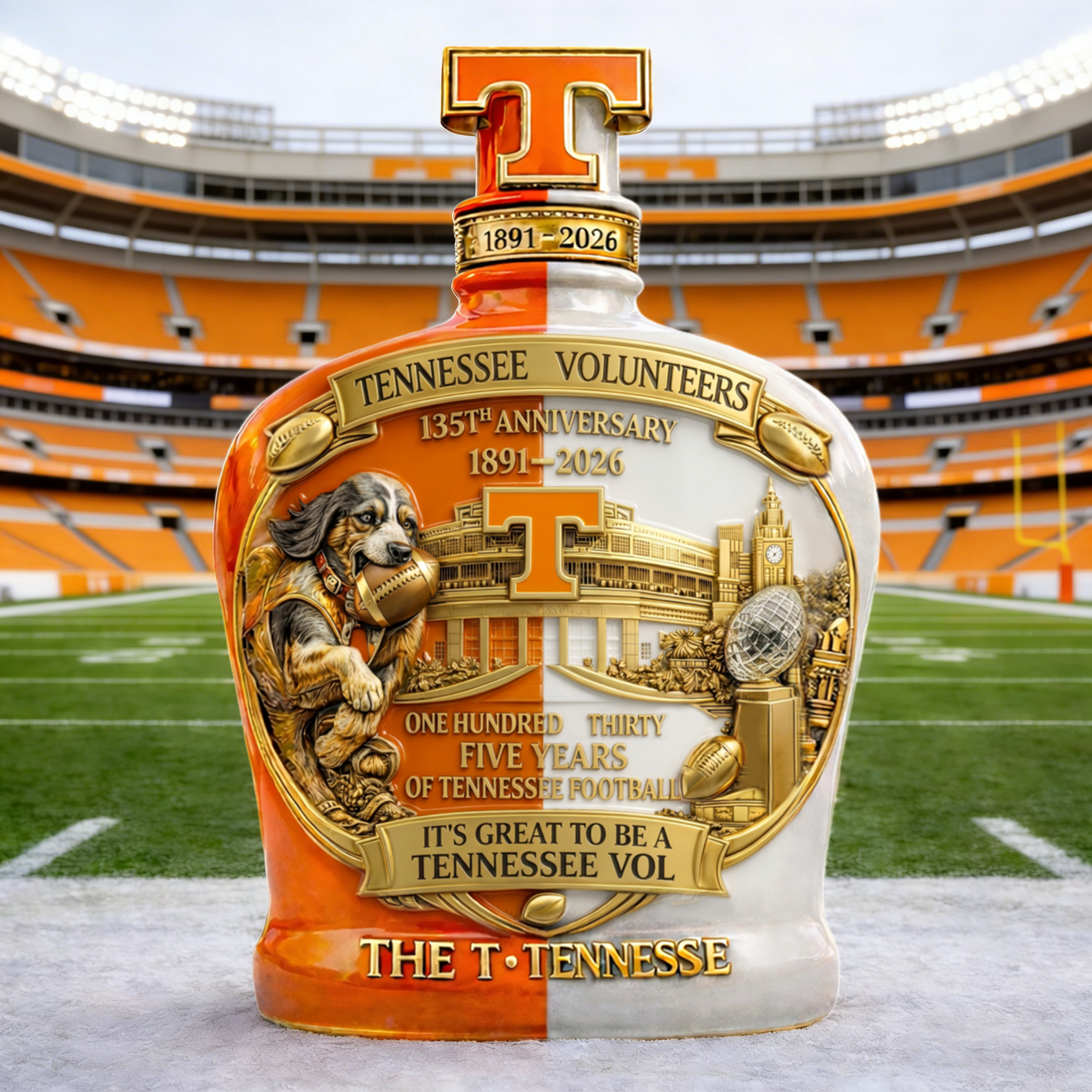 Tennessee Volunteers 135th Anniversary Commemorative Bottle (1891–2026)
