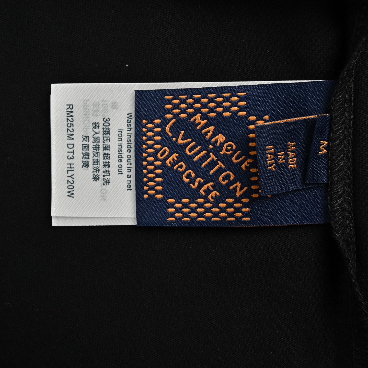 Louis Vuitton 24ss beaded lettering embroidered short sleeve