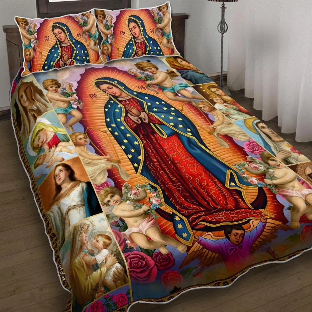 Our Lady of Guadalupe Quilt Bed Set