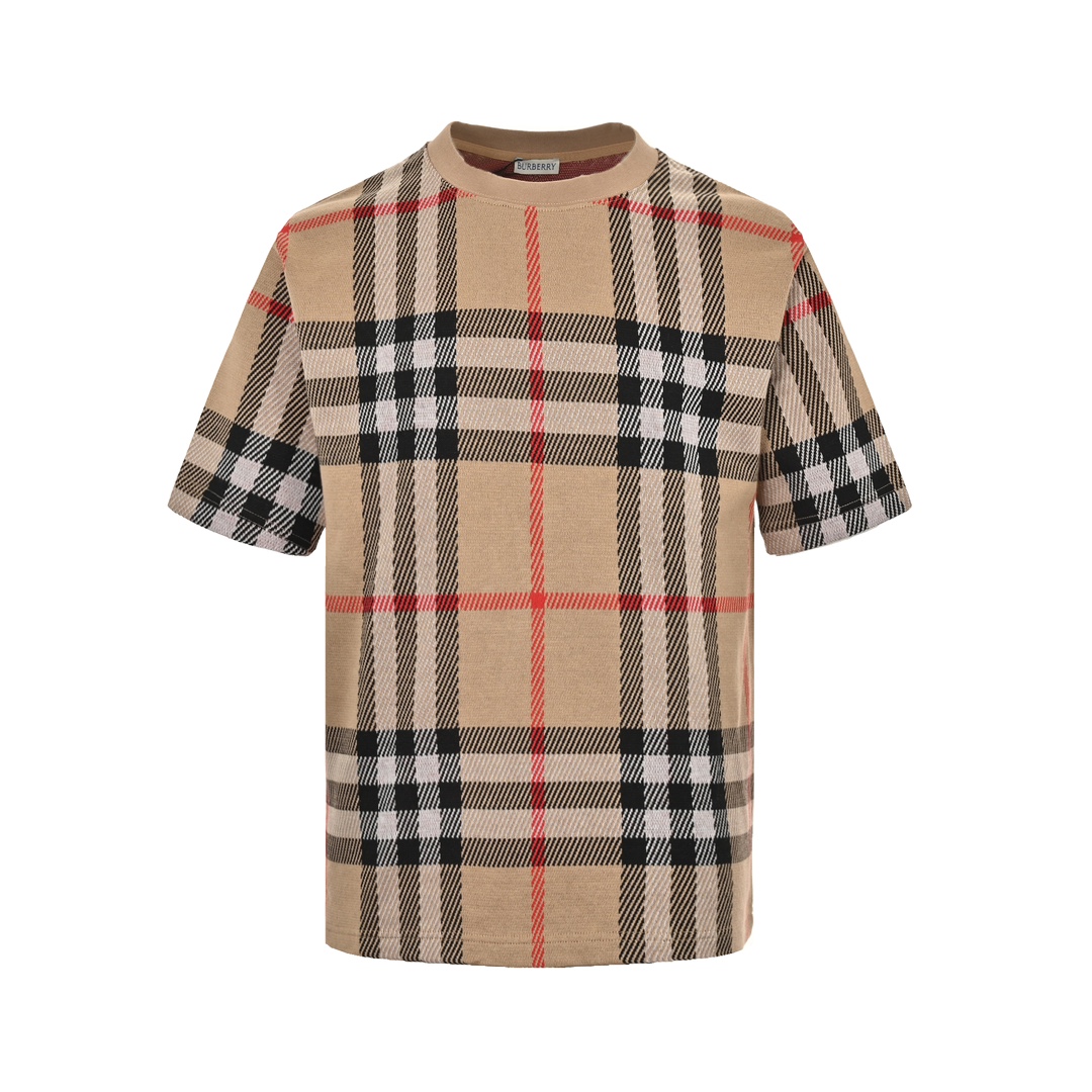 Burberry 24ss check knit short sleeve