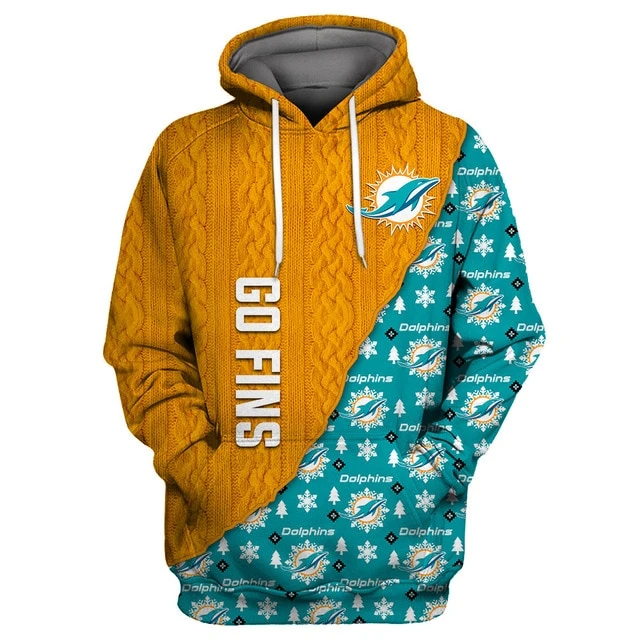 MIAMI DOLPHINS 3D CHRISTMAS HOODIE ABC02