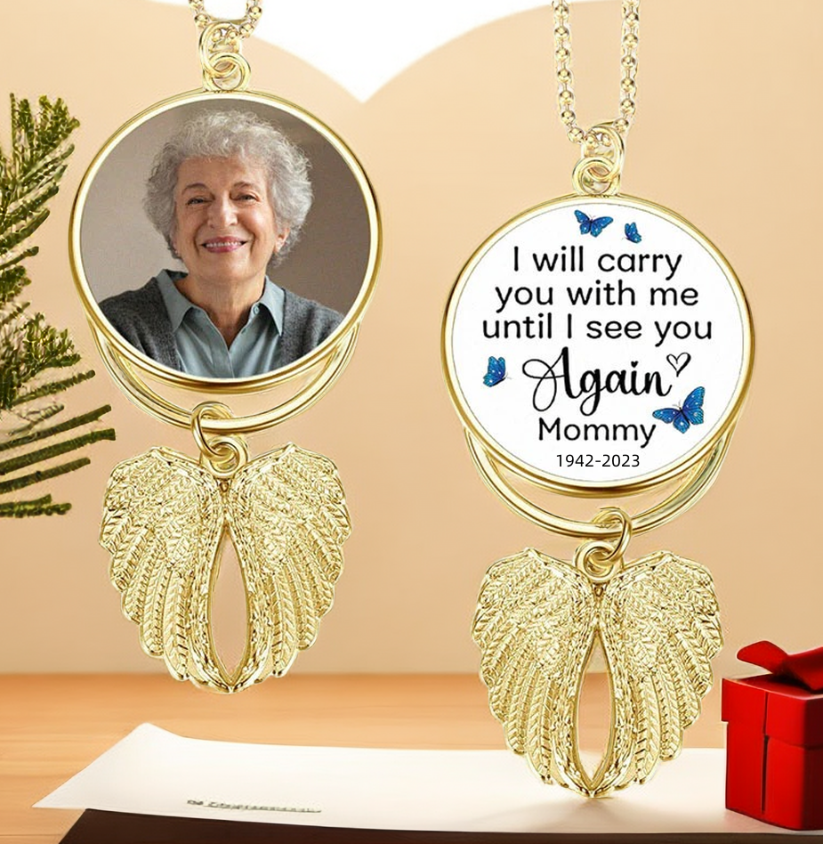 Personalized Angel Wings Keychain