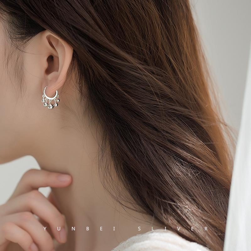 round bead earrings