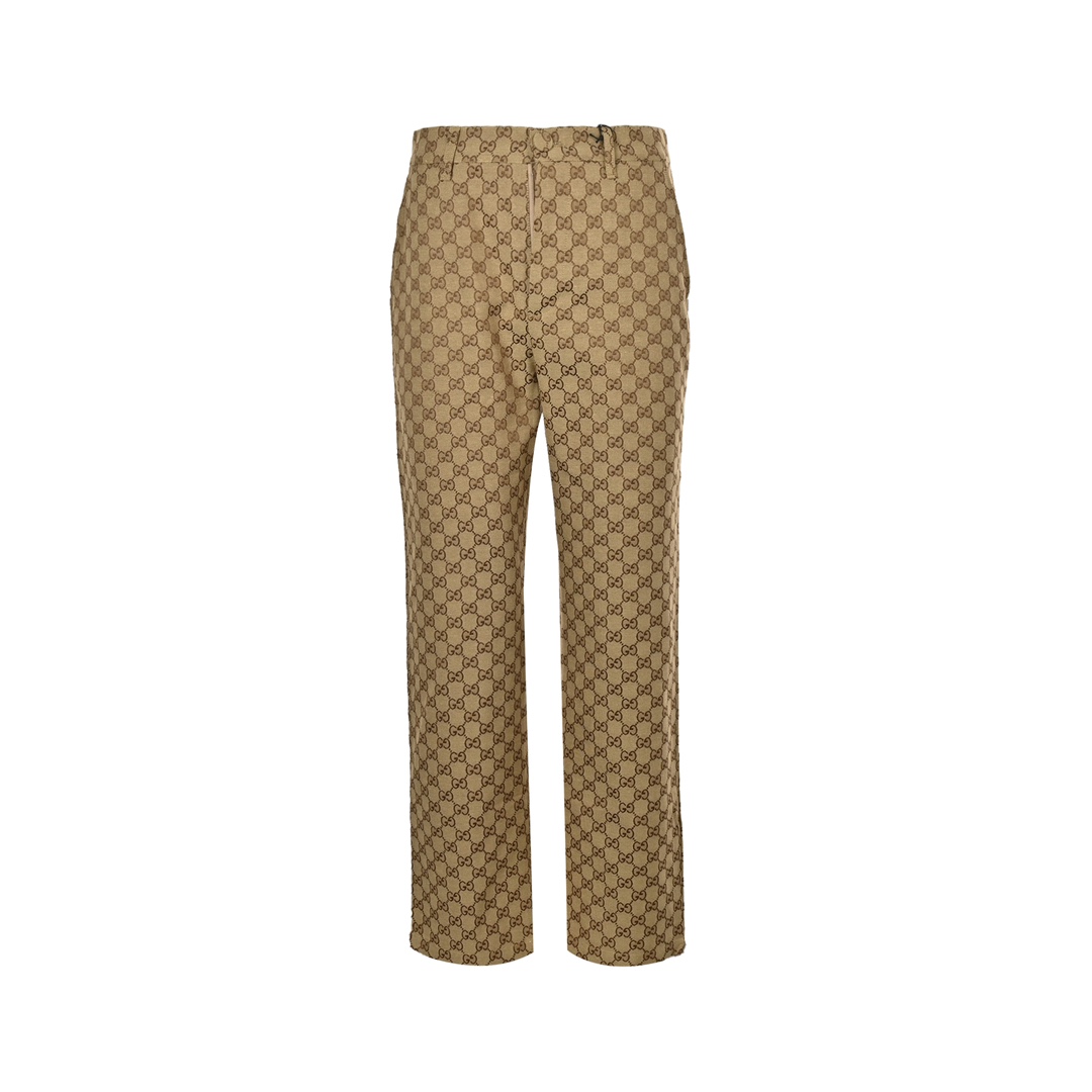 Gucci 24Fw Double G jacquard canvas trousers suit