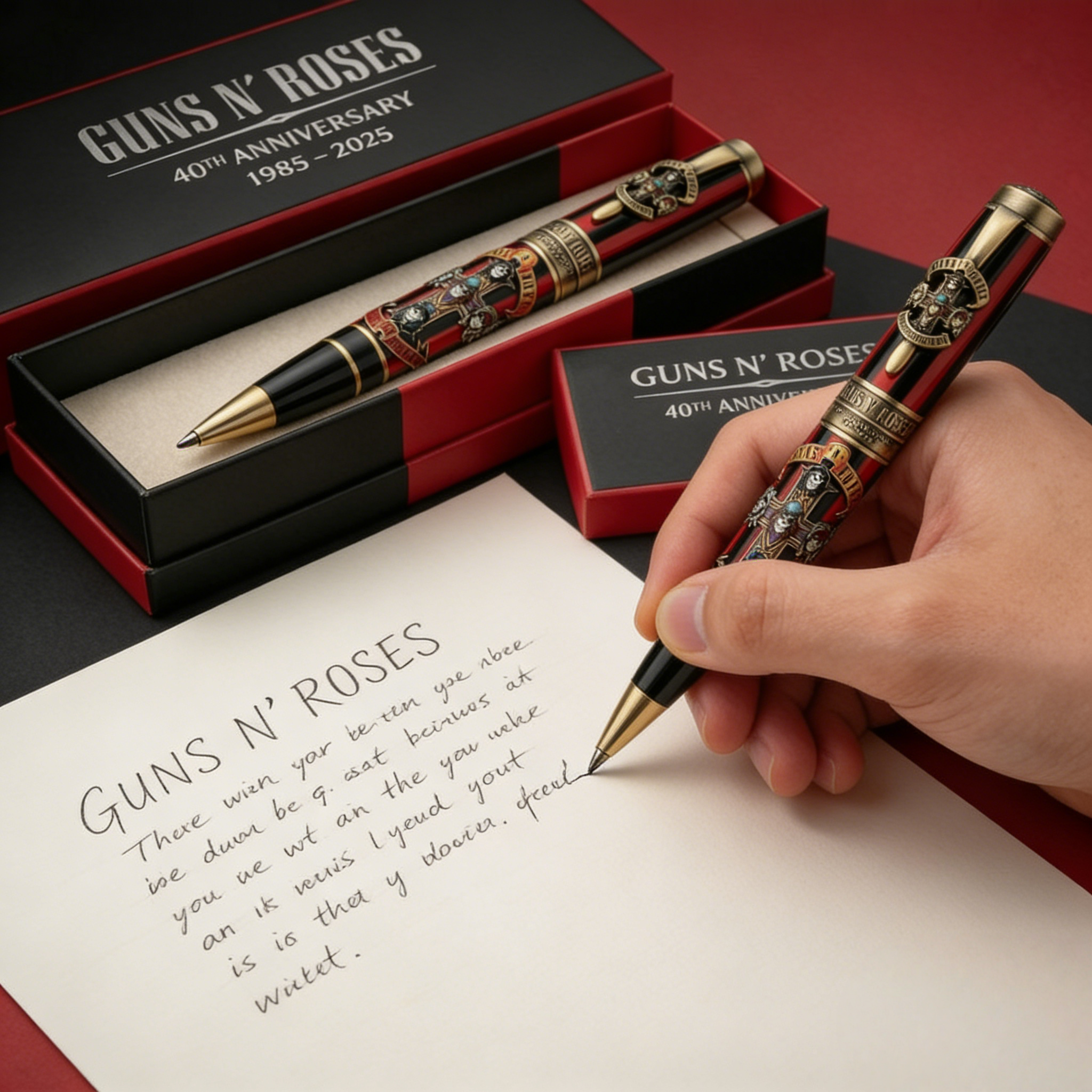 🎸🌹Guns N' Roses 40th Anniversary Collectible Pen