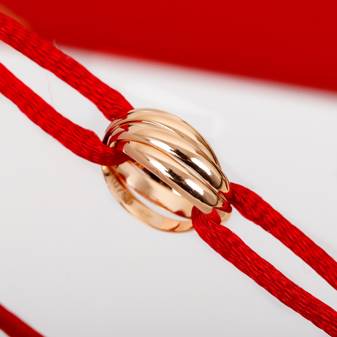 Cartier three-ring red string zodiac year bracelet