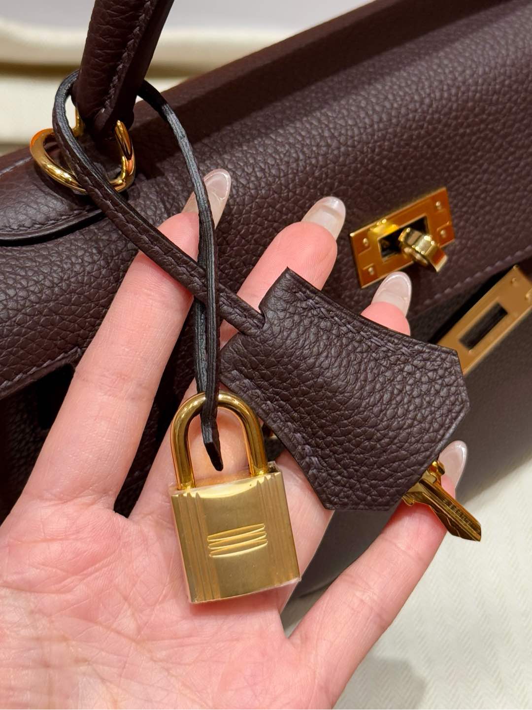 Hermes Kelly 0GRouge seller handbag (handmade custom)