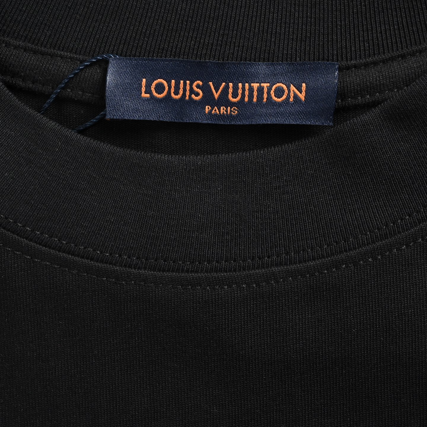 Louis Vuitton 25ss collar stitching logo laminated short sleeves