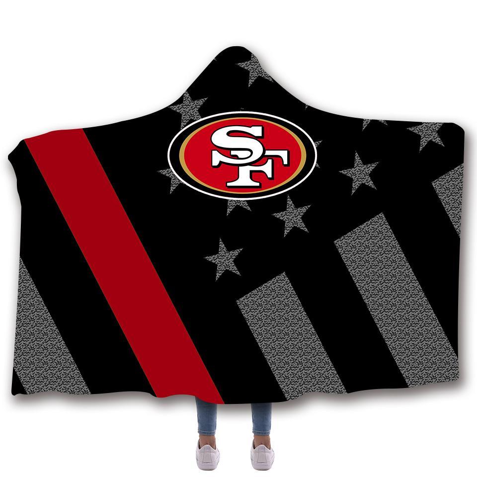 SAN FRANCISCO 49ERS CLASSIC 3D HOODED BLANKET