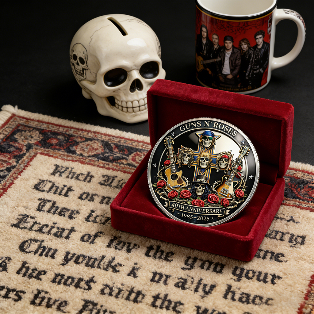 G  N'Roses 40th Anniversary Commemorative Coin