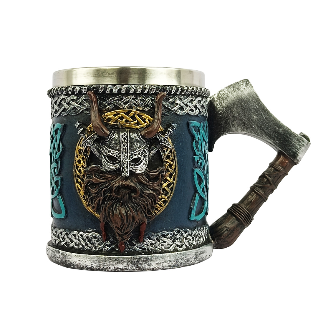 Bestselling Viking Battle Axe Beer Mug, Medieval Viking Pirate Coffee Mug